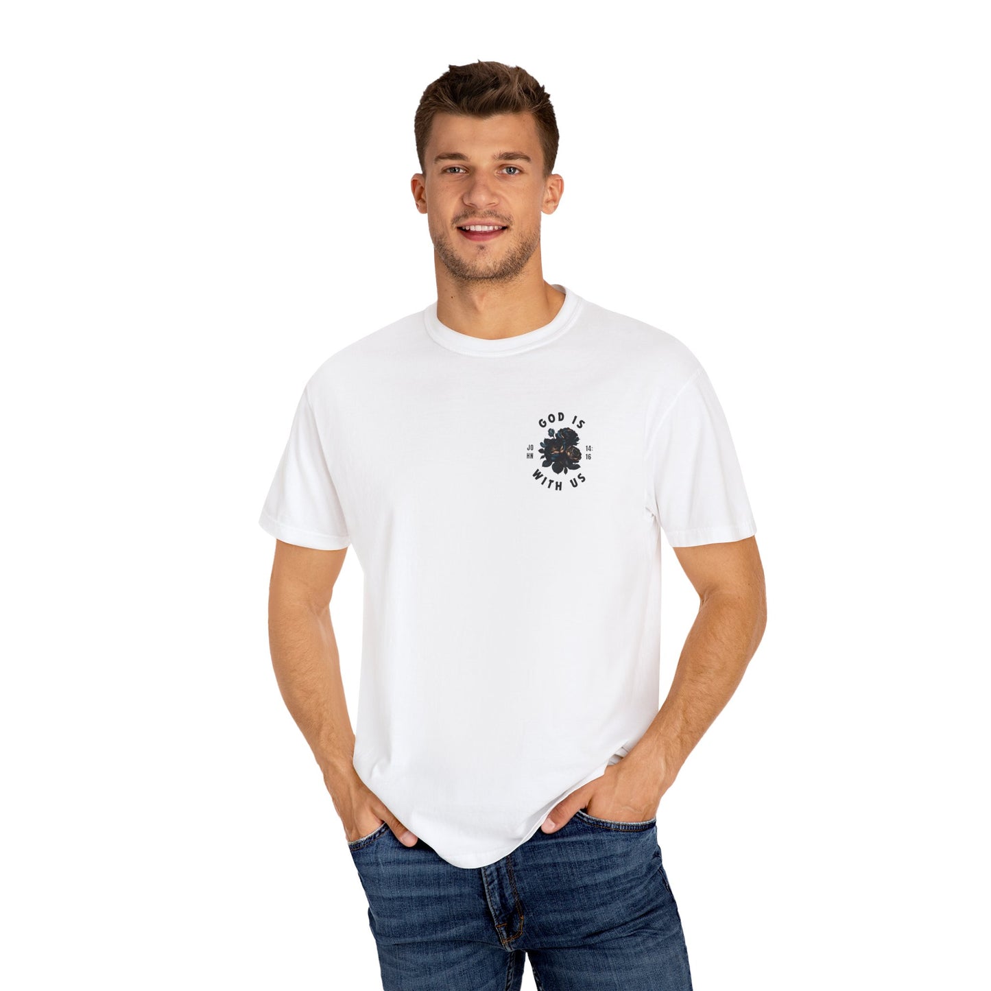 God is with Us Unisex Garment-Dyed T-shirt