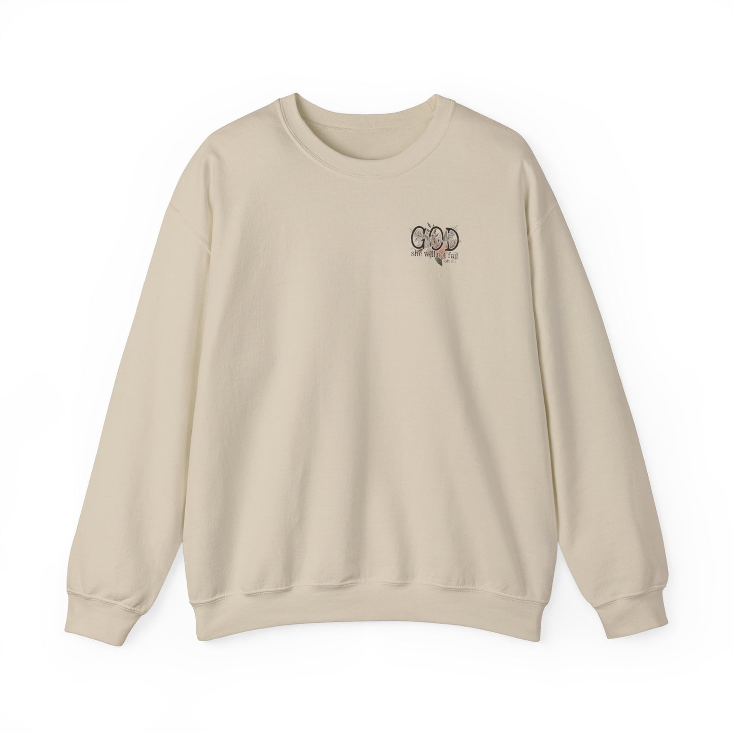 God is with her Unisex Heavy Blend™ Crewneck Sweatshirt