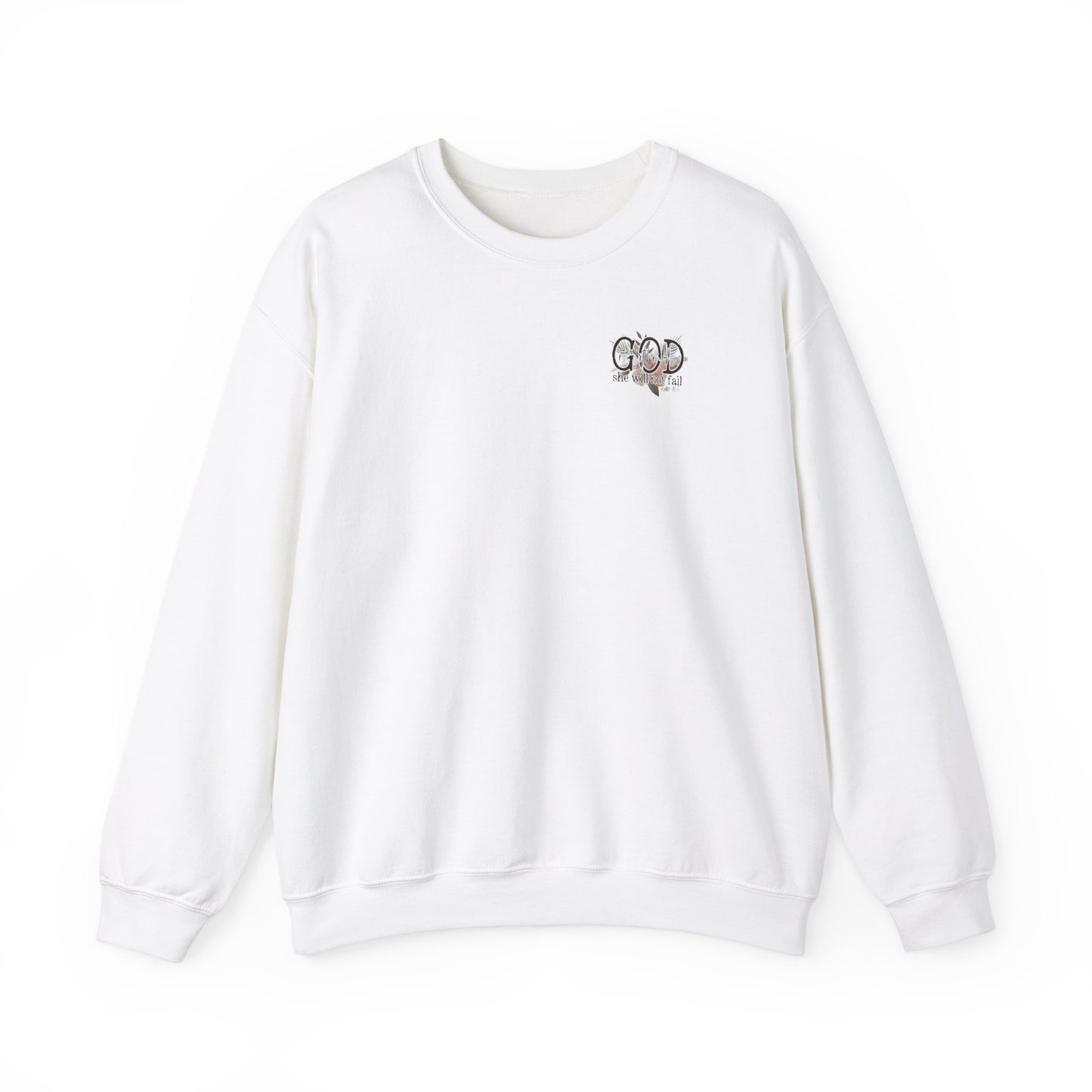 God is with her Unisex Heavy Blend™ Crewneck Sweatshirt